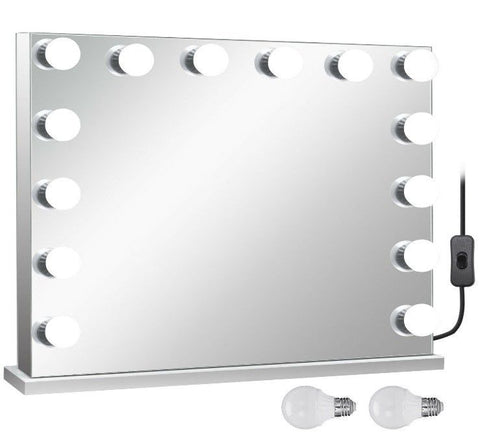 SM2432B - RECTANGLE SMART MIRROR BLACK BLUETOOTH SPEAKES CHARGING PORT
