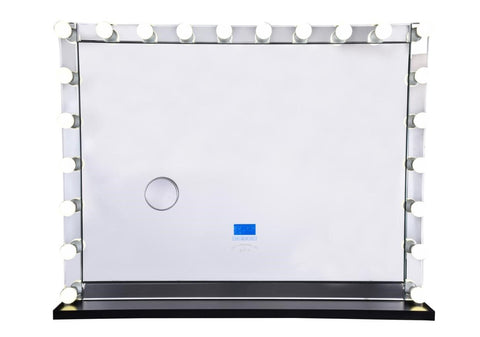 SM3942-SMART MIRROR 39 X 42 - SILVER BLUETOOTH SPEAKES CHARGING PORT