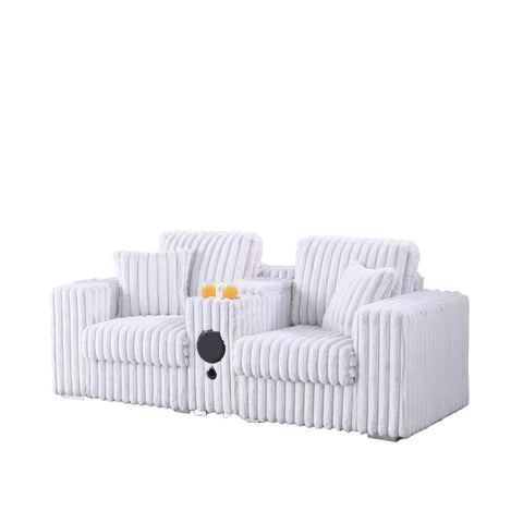 462 LOVE SEAT WITH CENTER CONSOLE 85X38X35