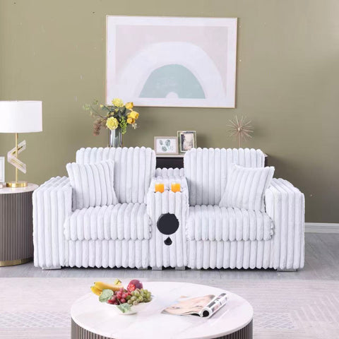 462 LOVE SEAT WITH CENTER CONSOLE 85X38X35